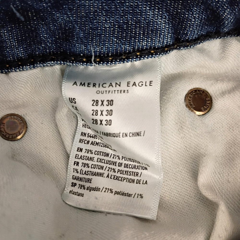 American Eagle NeXt Level AirFlex Slim Distressed Jeans Men's 28x30 - Picture 12 of 12